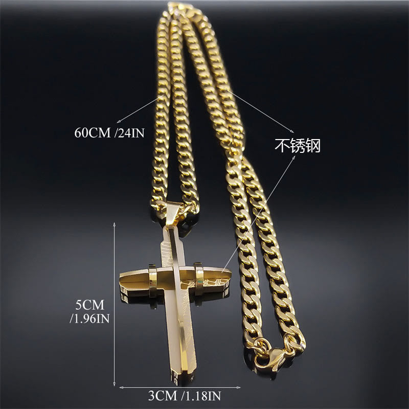 Statement Cross Necklace: Bold Craft & Spiritual Symbol for Faith-Driven Style