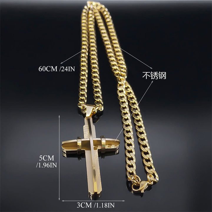 Statement Cross Necklace: Bold Craft & Spiritual Symbol for Faith-Driven Style