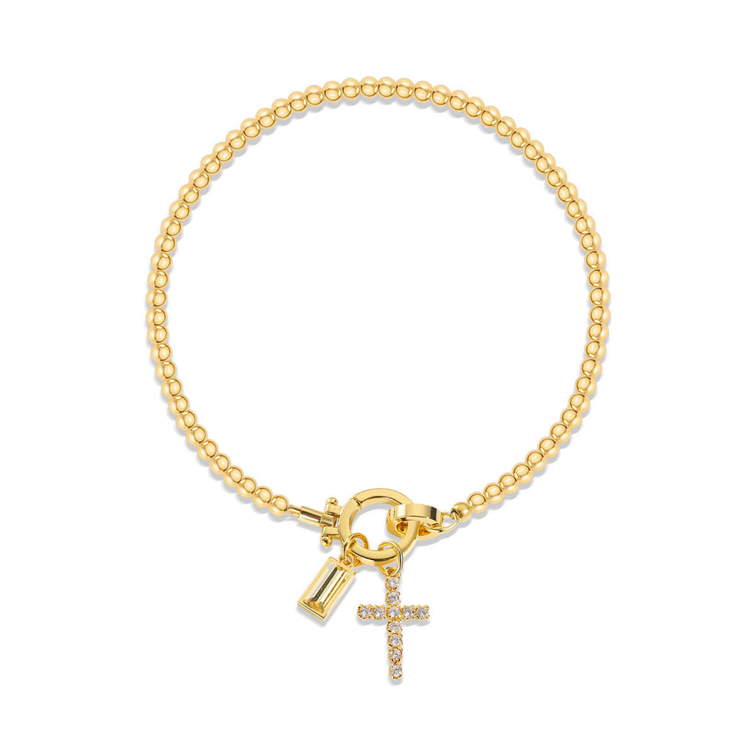 12 Birthstone Cross Bracelet: Faith-Driven Identity & Timeless Devotion