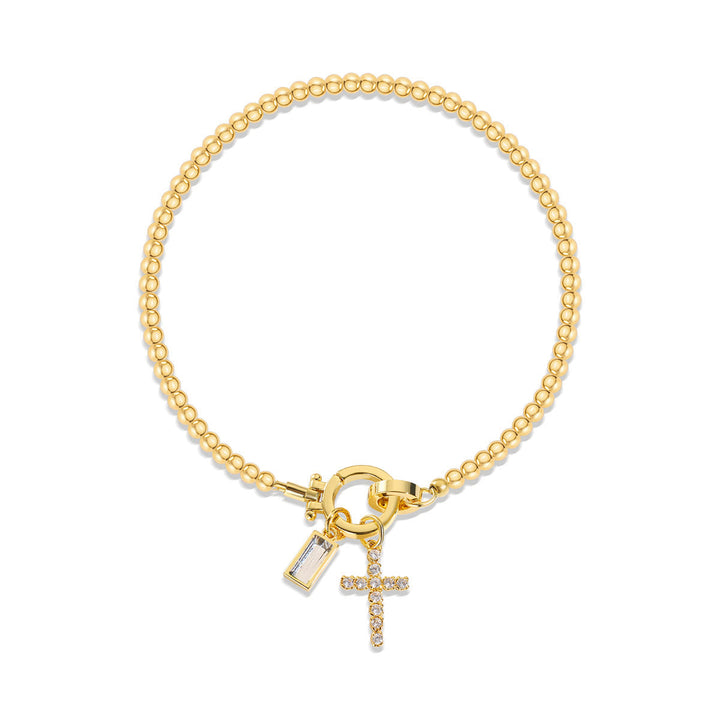 12 Birthstone Cross Bracelet: Faith-Driven Identity & Timeless Devotion