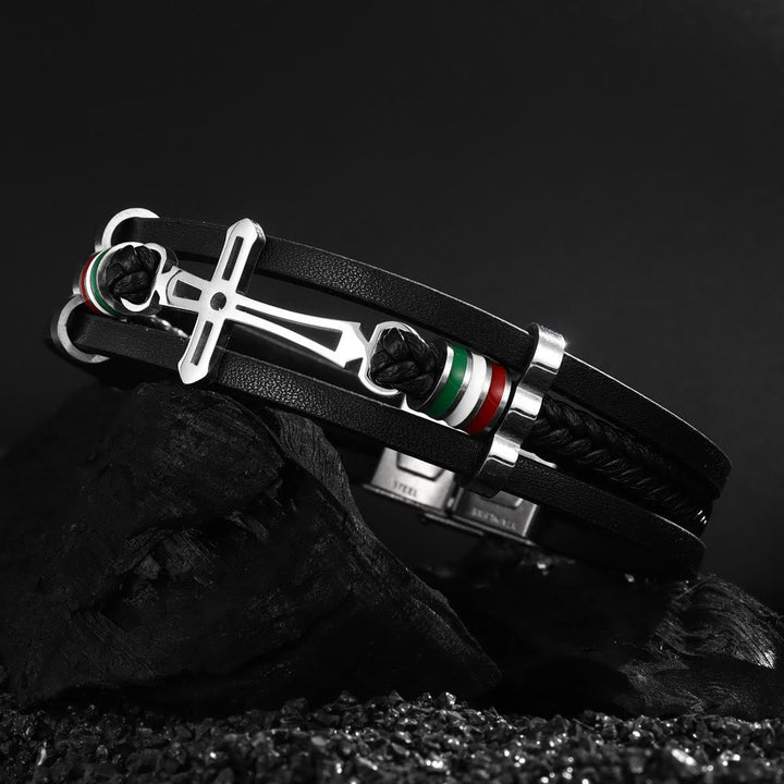 Cross Leather Bracelet: Rugged Faith & Stylish Devotion for Daily Wear