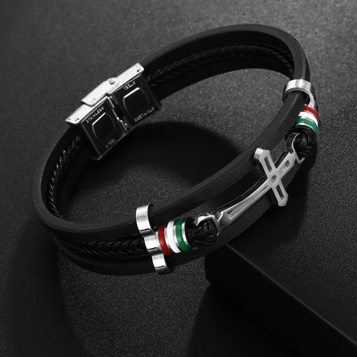 Cross Leather Bracelet: Rugged Faith & Stylish Devotion for Daily Wear