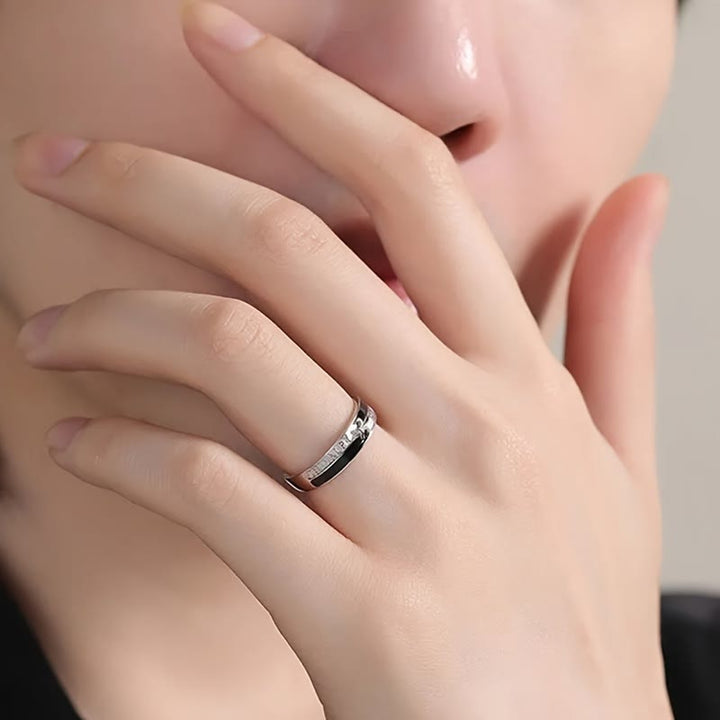 Cross Faith Ring: Peace, Love & Timeless Devotion