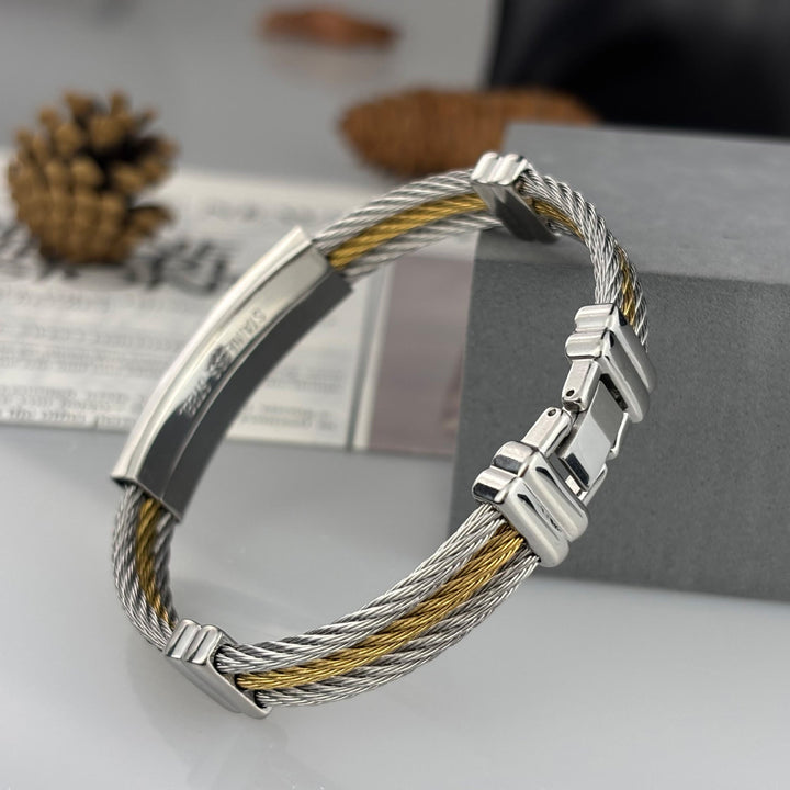 Multicolor Cross Cable Bracelet: Faith-Driven Style & Enduring Devotion