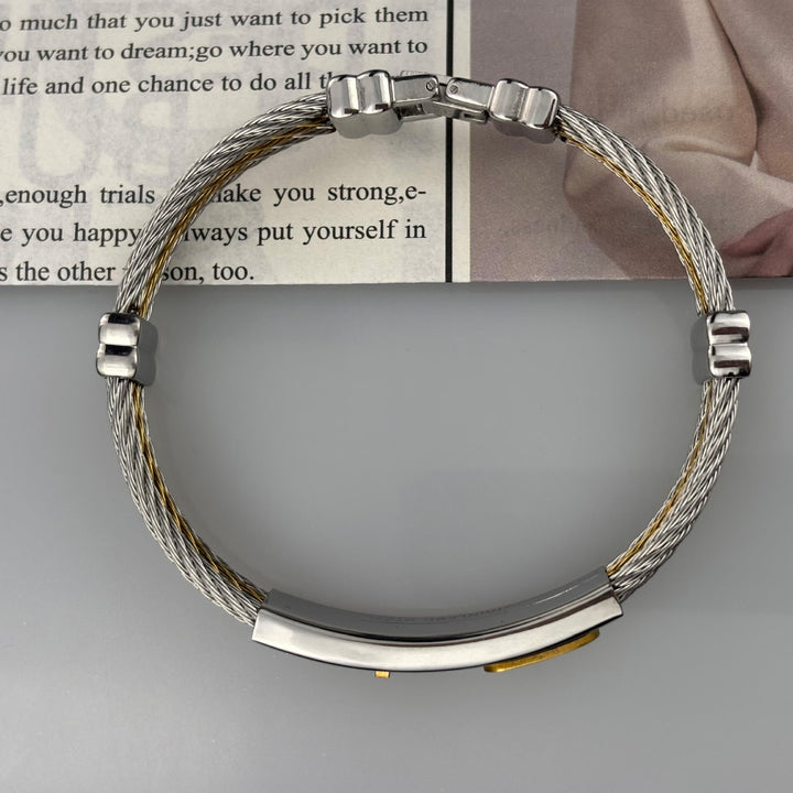 Multicolor Cross Cable Bracelet: Faith-Driven Style & Enduring Devotion