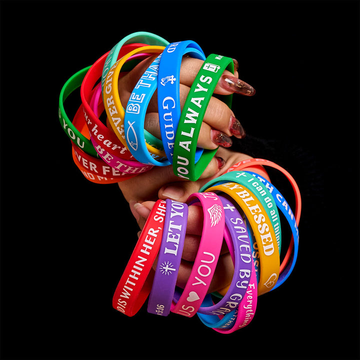 Scripture Silicone Bracelets: Faithful Reminders & Colorful Devotion