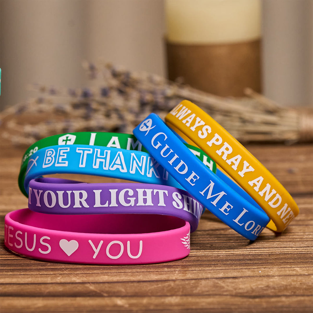 Scripture Silicone Bracelets: Faithful Reminders & Colorful Devotion