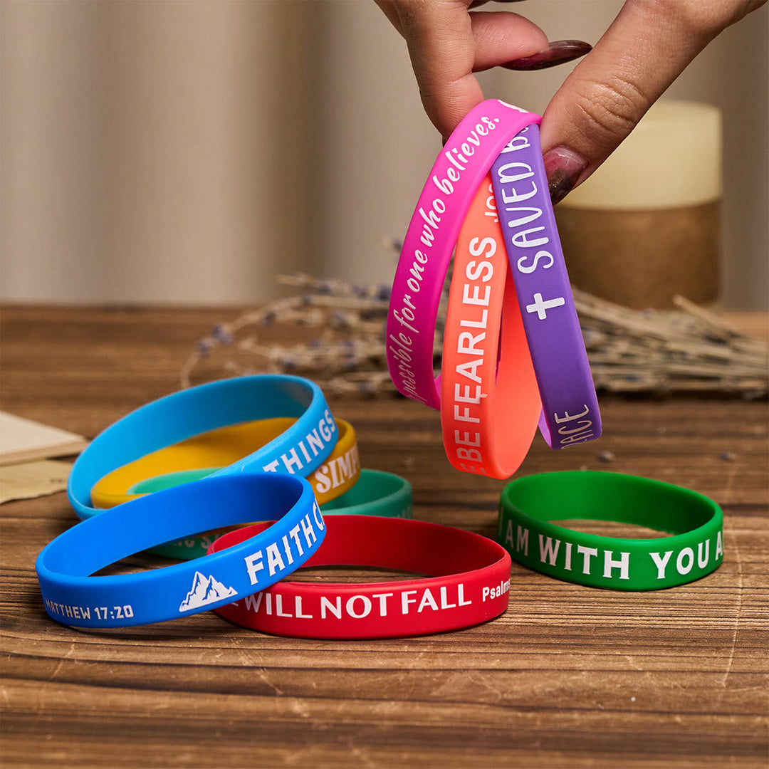 Scripture Silicone Bracelets: Faithful Reminders & Colorful Devotion