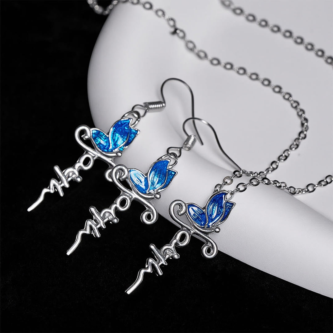 Butterfly Cross Jewelry Set: Devotion & Artful Symbolism