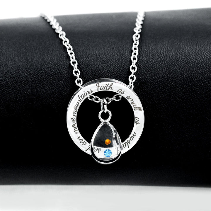 Faith As Mustard Seed Necklace: Varied Charms & Sacred Symbol for Daily Wear