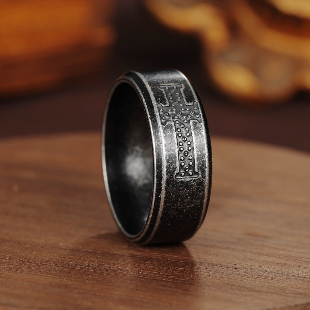 Dot-Accent Cross Ring: Quiet Devotion for Everyday Moments