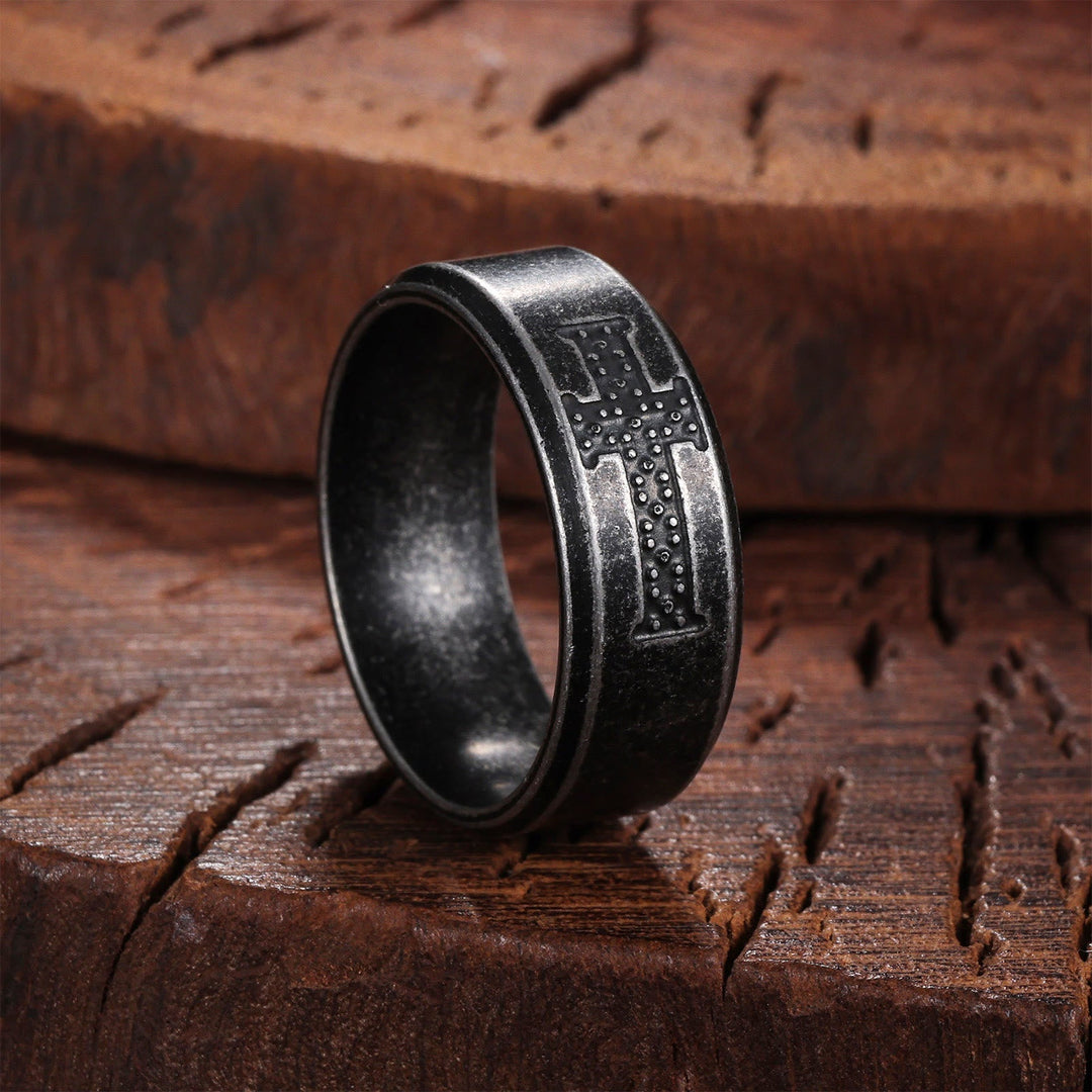 Dot-Accent Cross Ring: Quiet Devotion for Everyday Moments