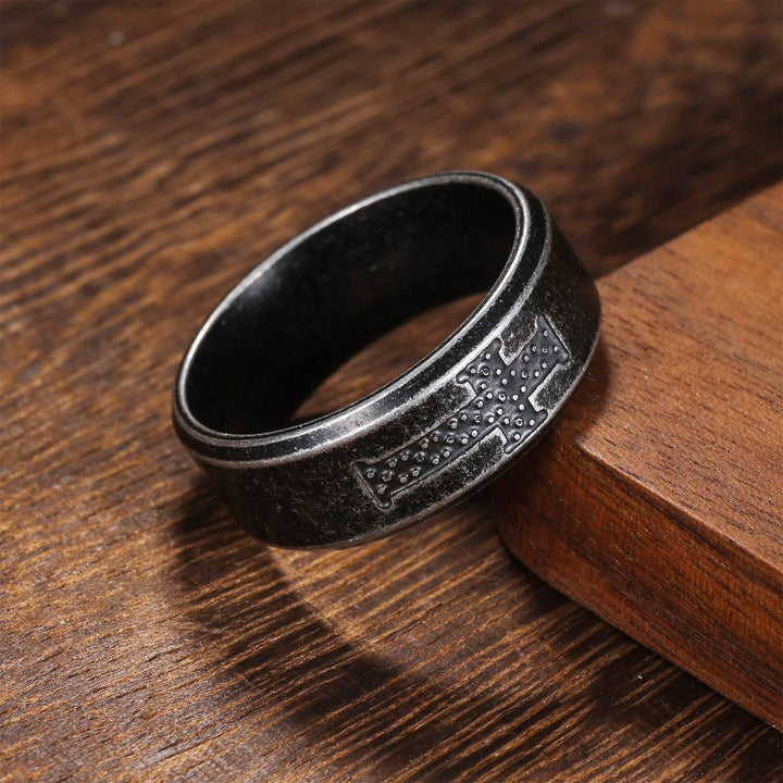 Dot-Accent Cross Ring: Quiet Devotion for Everyday Moments