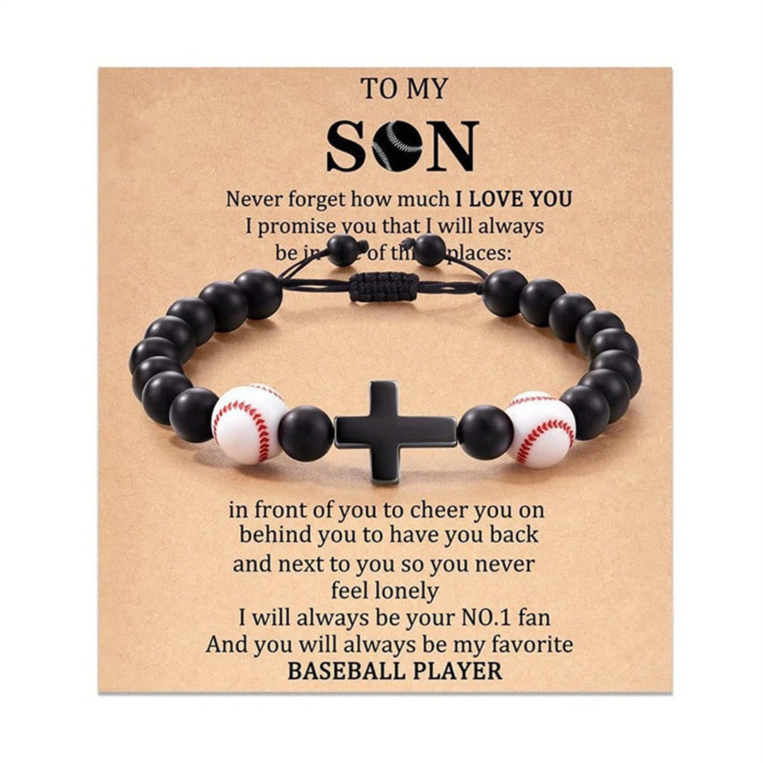 Cross & Sport Bead Bracelet: Tender Devotion for Sport Lovers