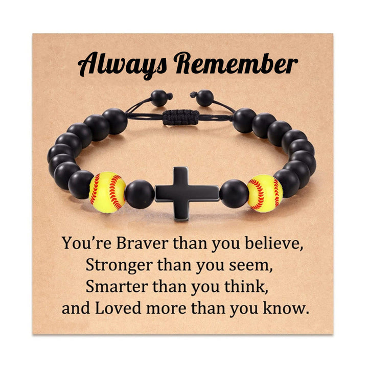 Cross & Sport Bead Bracelet: Tender Devotion for Sport Lovers