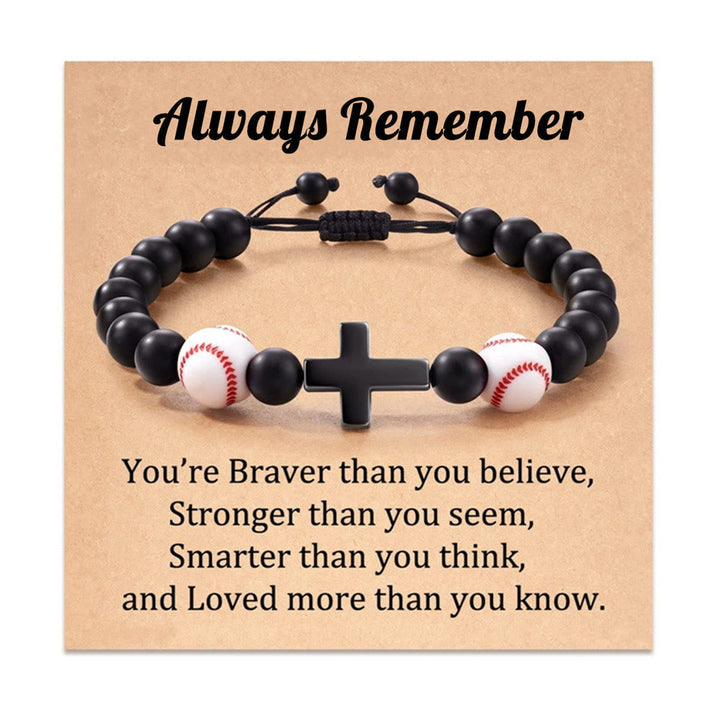 Cross & Sport Bead Bracelet: Tender Devotion for Sport Lovers