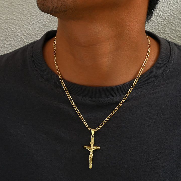 4-Styled Sacred Crucifix Necklace: Elegant Design & Faithful Reminder for Every Day