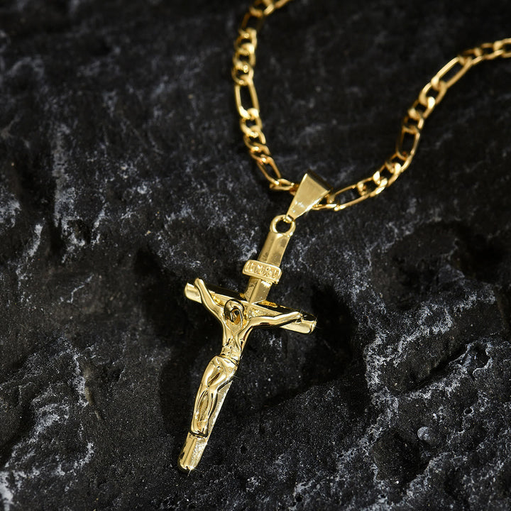 4-Styled Sacred Crucifix Necklace: Elegant Design & Faithful Reminder for Every Day