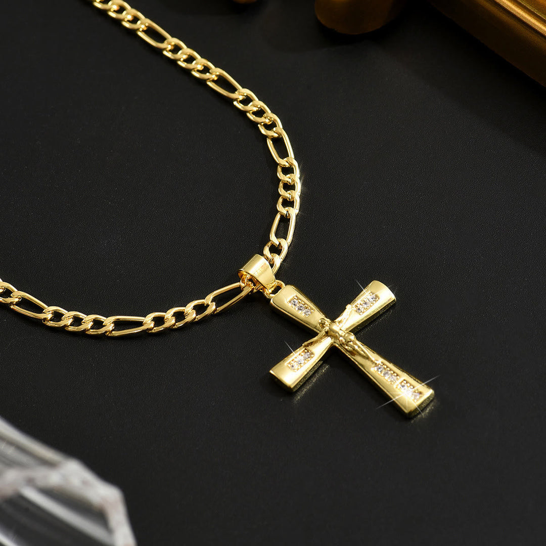 4-Styled Sacred Crucifix Necklace: Elegant Design & Faithful Reminder for Every Day