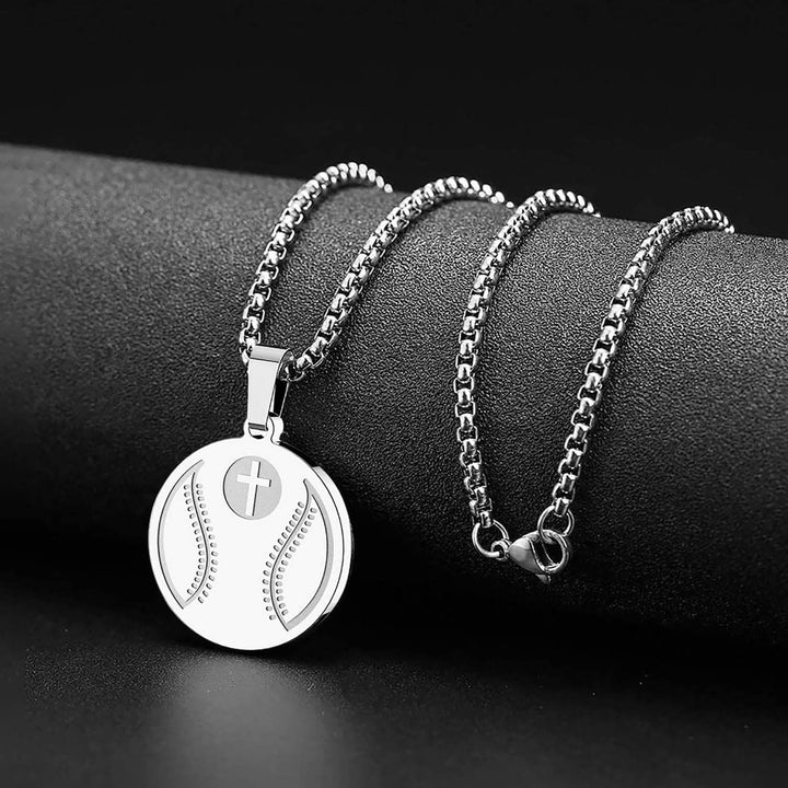Sports Prayer Pendant Necklace: Philippians 4:13 & Sport Icon for Daily Carry