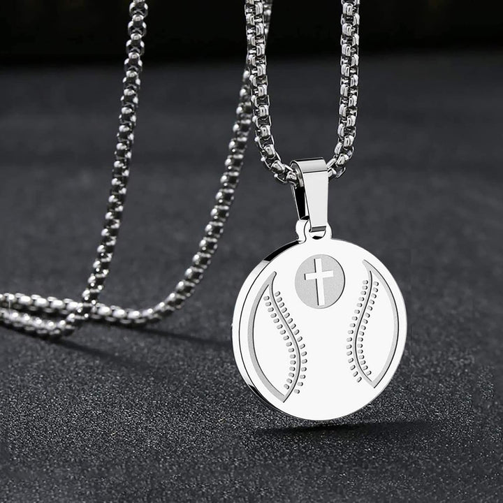 Sports Prayer Pendant Necklace: Philippians 4:13 & Sport Icon for Daily Carry