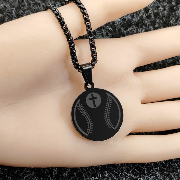 Sports Prayer Pendant Necklace: Philippians 4:13 & Sport Icon for Daily Carry