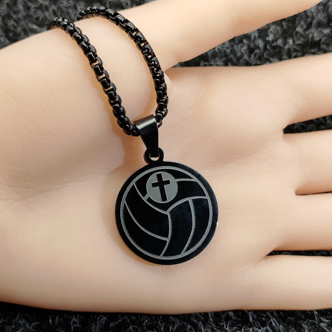 Sports Prayer Pendant Necklace: Philippians 4:13 & Sport Icon for Daily Carry