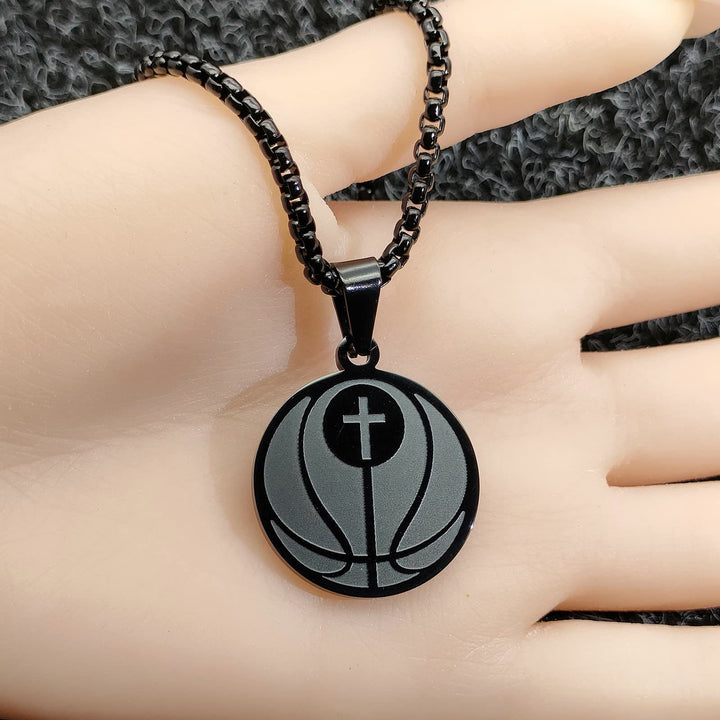 Sports Prayer Pendant Necklace: Philippians 4:13 & Sport Icon for Daily Carry