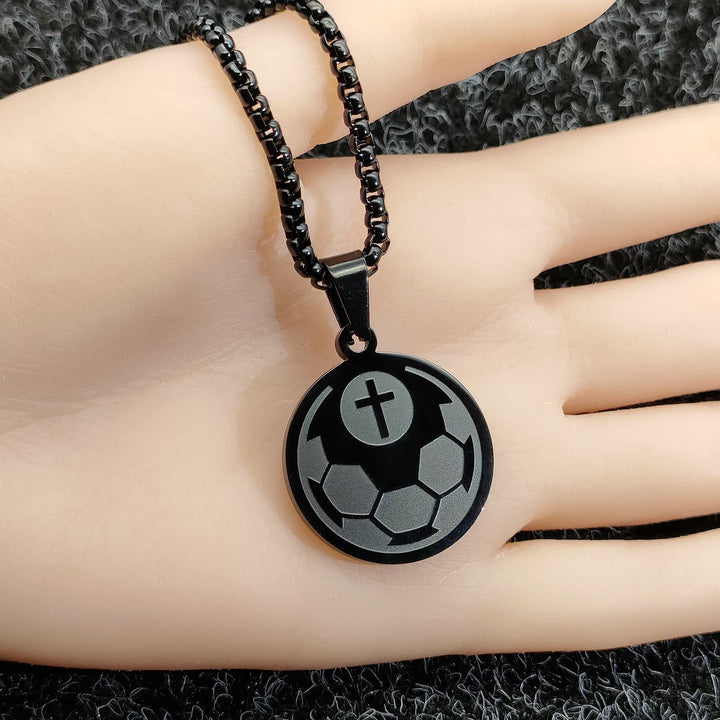 Sports Prayer Pendant Necklace: Philippians 4:13 & Sport Icon for Daily Carry