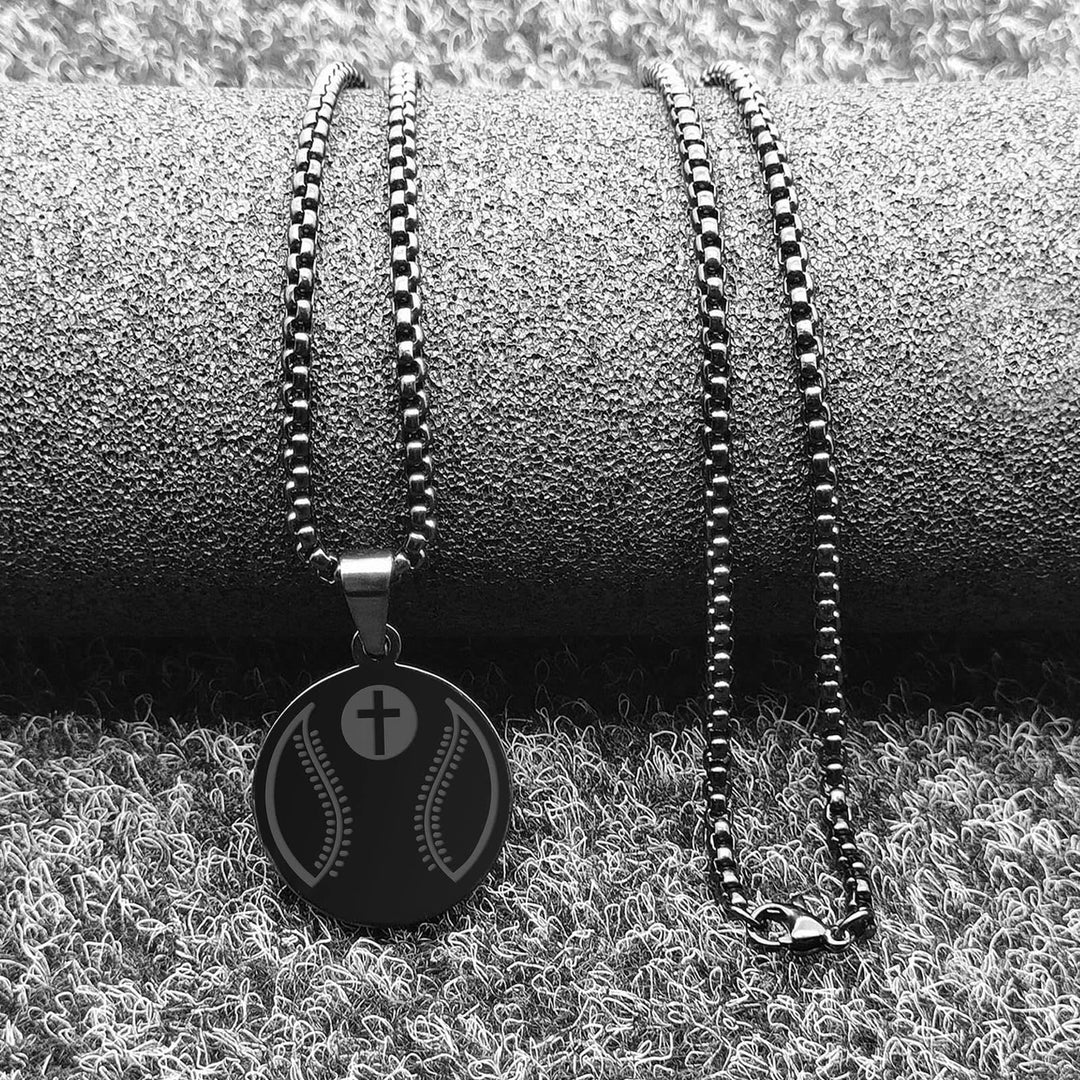 Sports Prayer Pendant Necklace: Philippians 4:13 & Sport Icon for Daily Carry