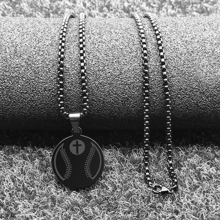 Sports Prayer Pendant Necklace: Philippians 4:13 & Sport Icon for Daily Carry