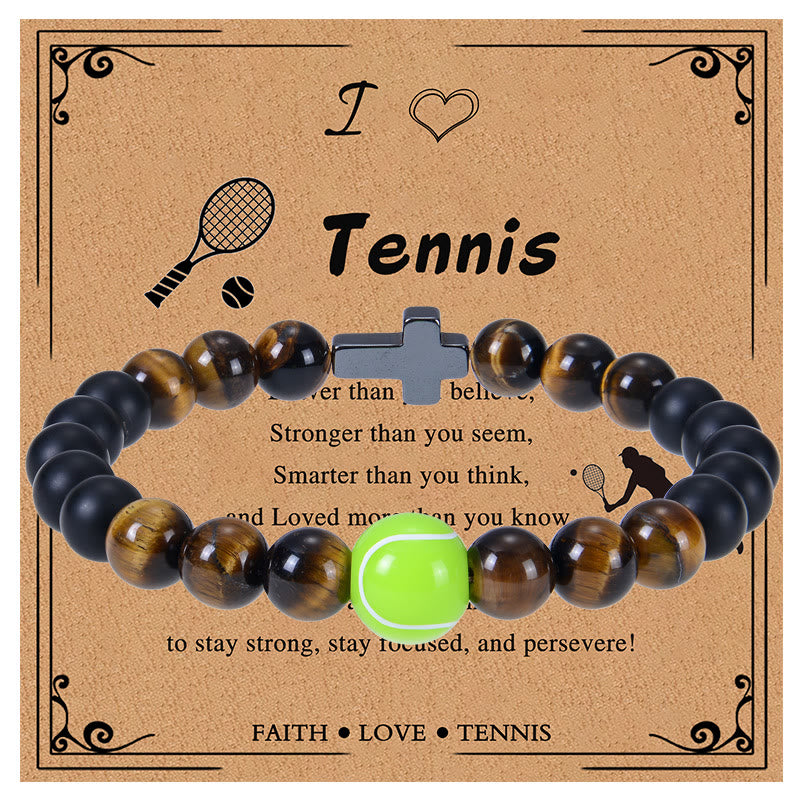 Tiger Eye & Matte Sport Bracelet: Constant Strength Reminder for Daily Life