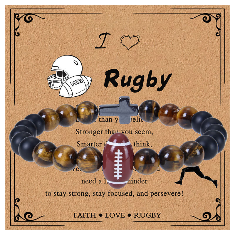 Tiger Eye & Matte Sport Bracelet: Constant Strength Reminder for Daily Life