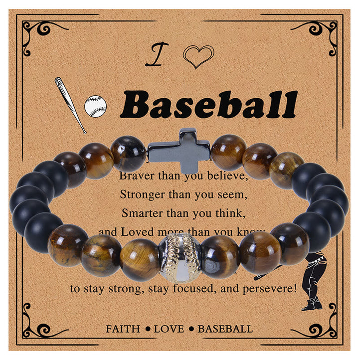 Tiger Eye & Matte Sport Bracelet: Constant Strength Reminder for Daily Life