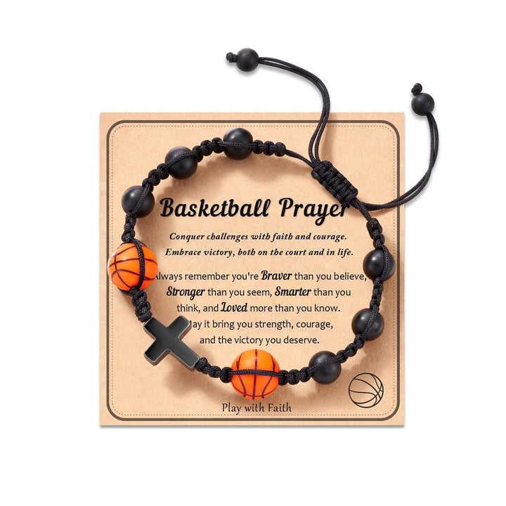 Sport-Themed Faith Bracelet: Heartfelt Message Card for Daily Wear