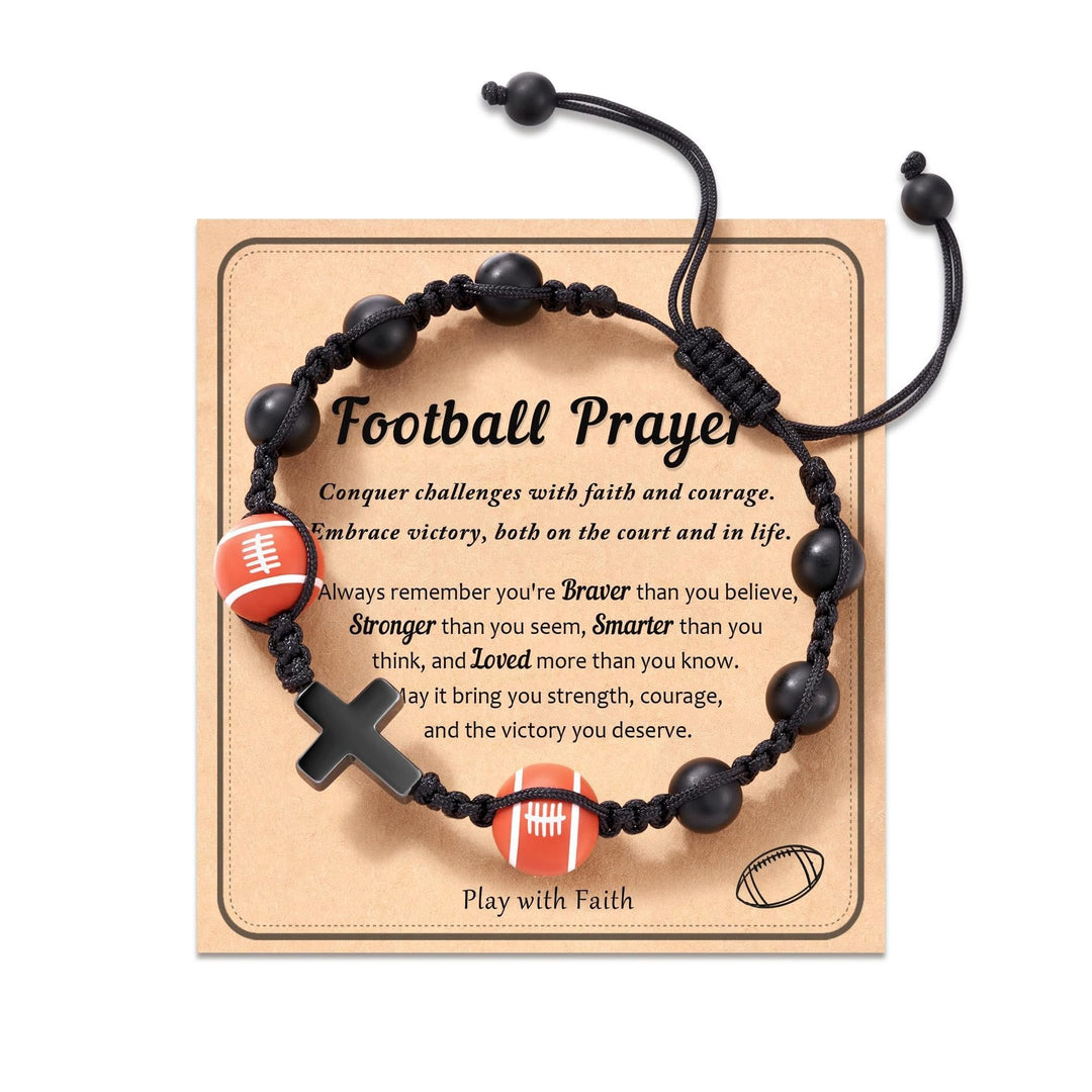 Sport-Themed Faith Bracelet: Heartfelt Message Card for Daily Wear