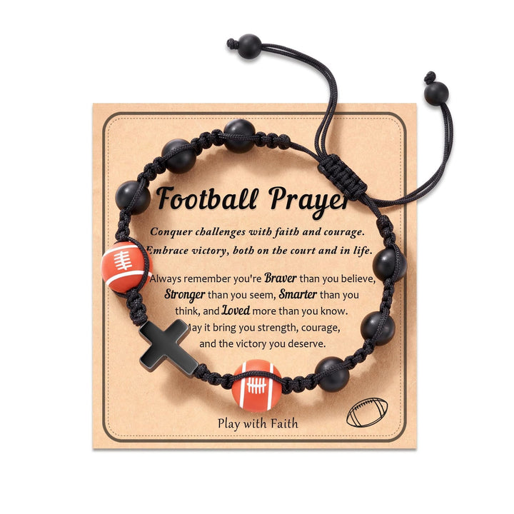 Sport-Themed Faith Bracelet: Heartfelt Message Card for Daily Wear