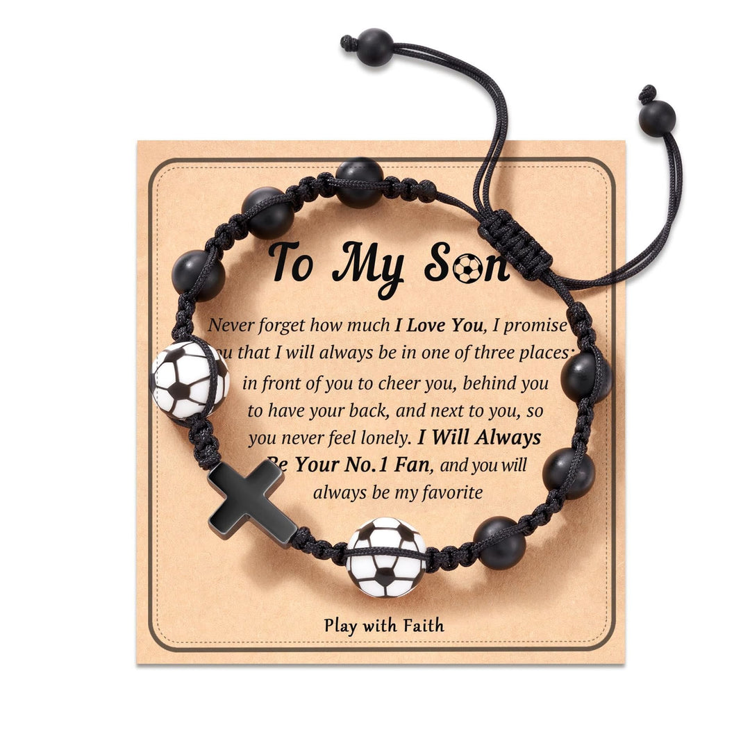 Sport-Themed Faith Bracelet: Heartfelt Message Card for Daily Wear