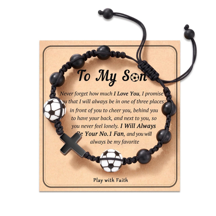 Sport-Themed Faith Bracelet: Heartfelt Message Card for Daily Wear