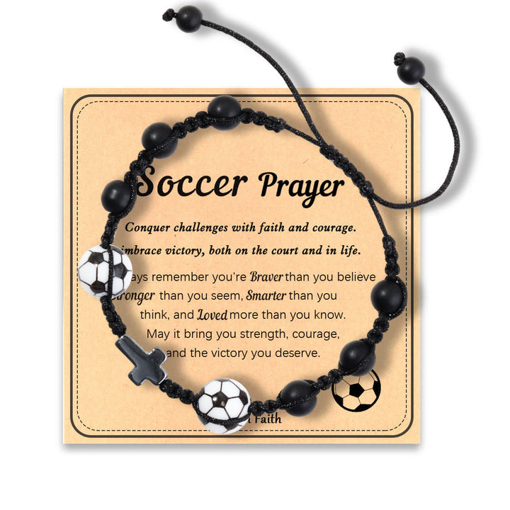 Sport-Themed Faith Bracelet: Heartfelt Message Card for Daily Wear