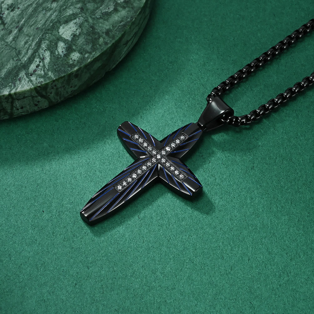 Sparkle Accent Cross: Tactile Faith Reminder for Daily Routines