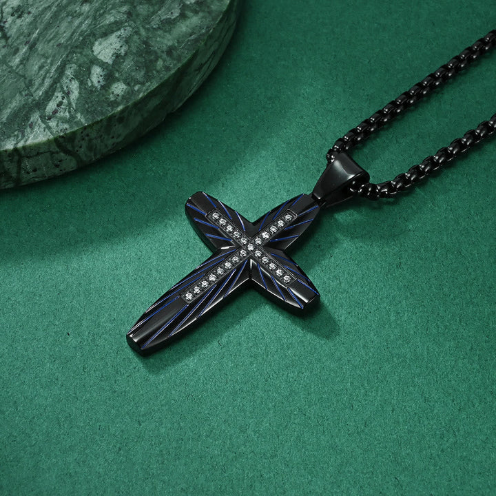 Sparkle Accent Cross: Tactile Faith Reminder for Daily Routines