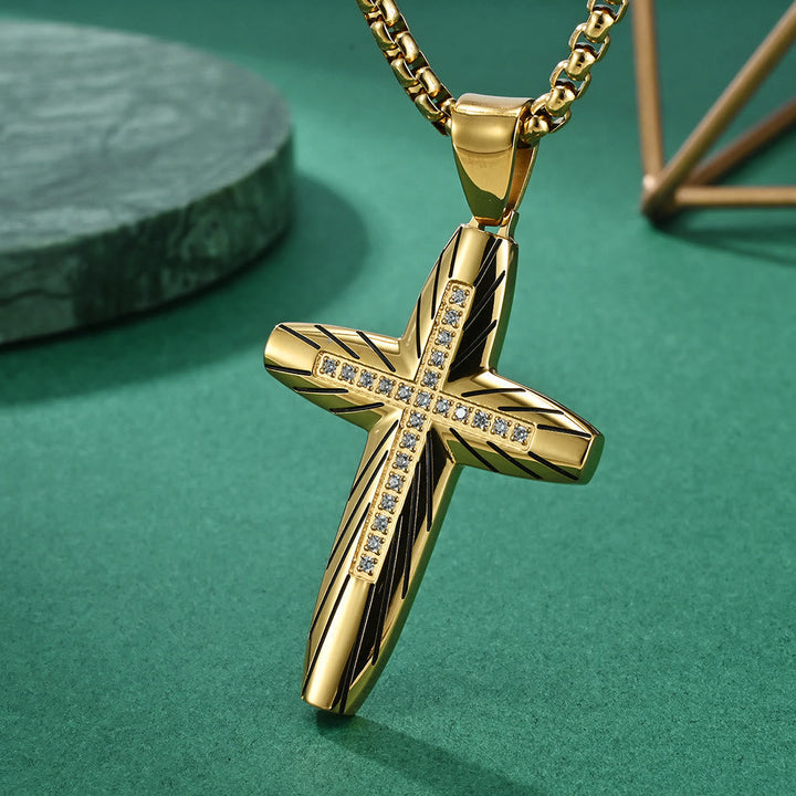 Sparkle Accent Cross: Tactile Faith Reminder for Daily Routines