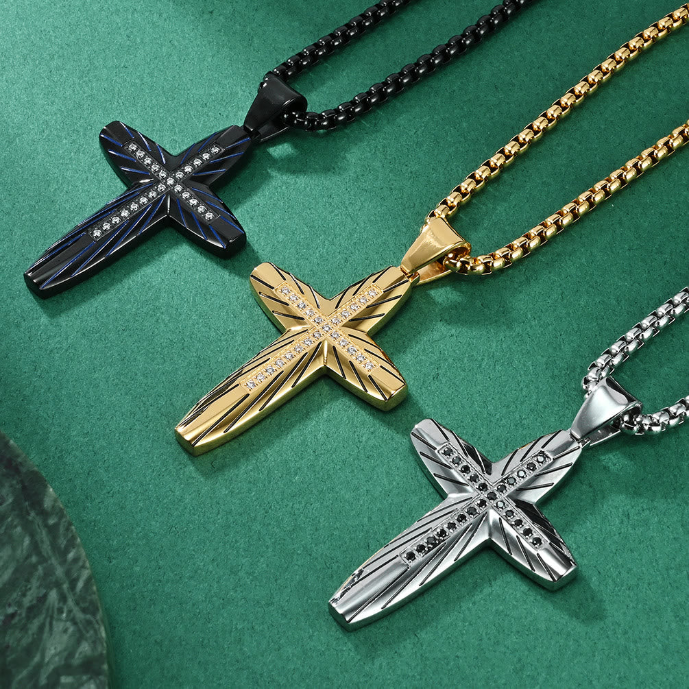 Sparkle Accent Cross: Tactile Faith Reminder for Daily Routines