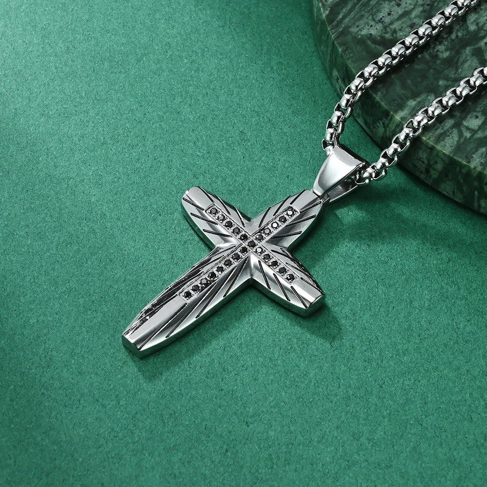 Sparkle Accent Cross: Tactile Faith Reminder for Daily Routines
