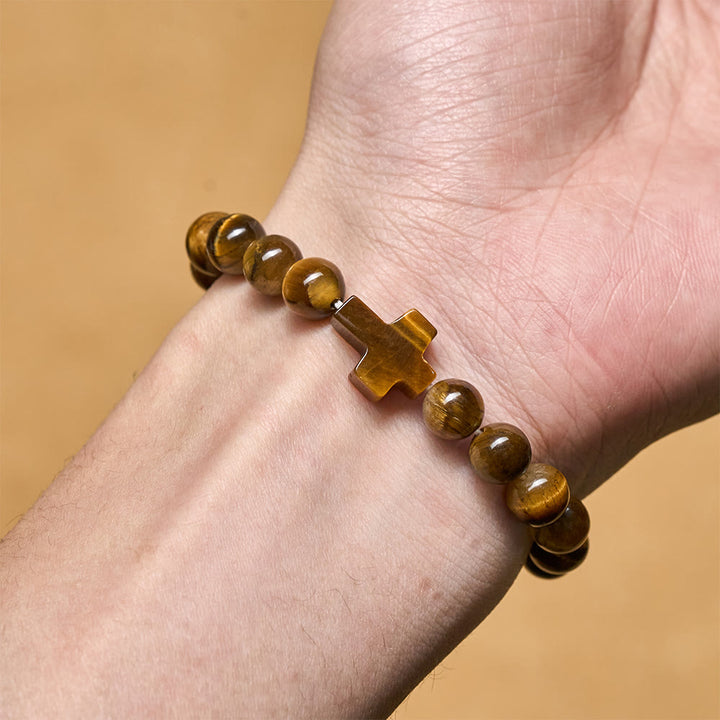 Tiger’s-Eye Rosary-Style Bracelet : Touchstone for Reflection