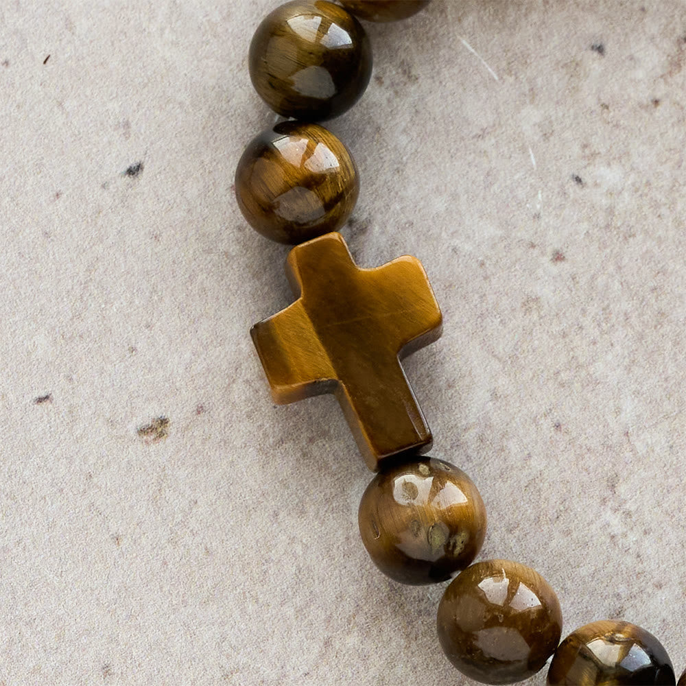 Tiger’s-Eye Rosary-Style Bracelet : Touchstone for Reflection