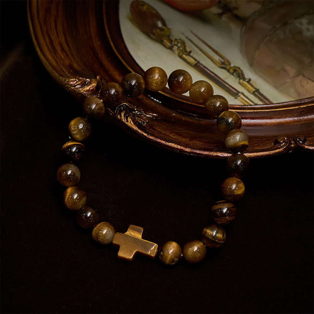Tiger’s-Eye Rosary-Style Bracelet : Touchstone for Reflection