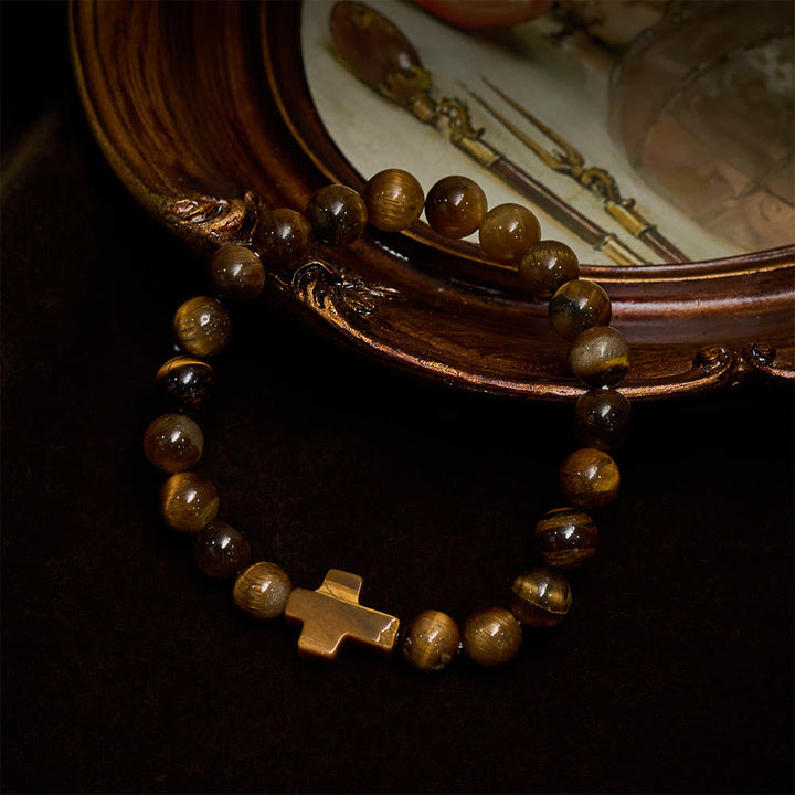 Tiger’s-Eye Rosary-Style Bracelet : Touchstone for Reflection