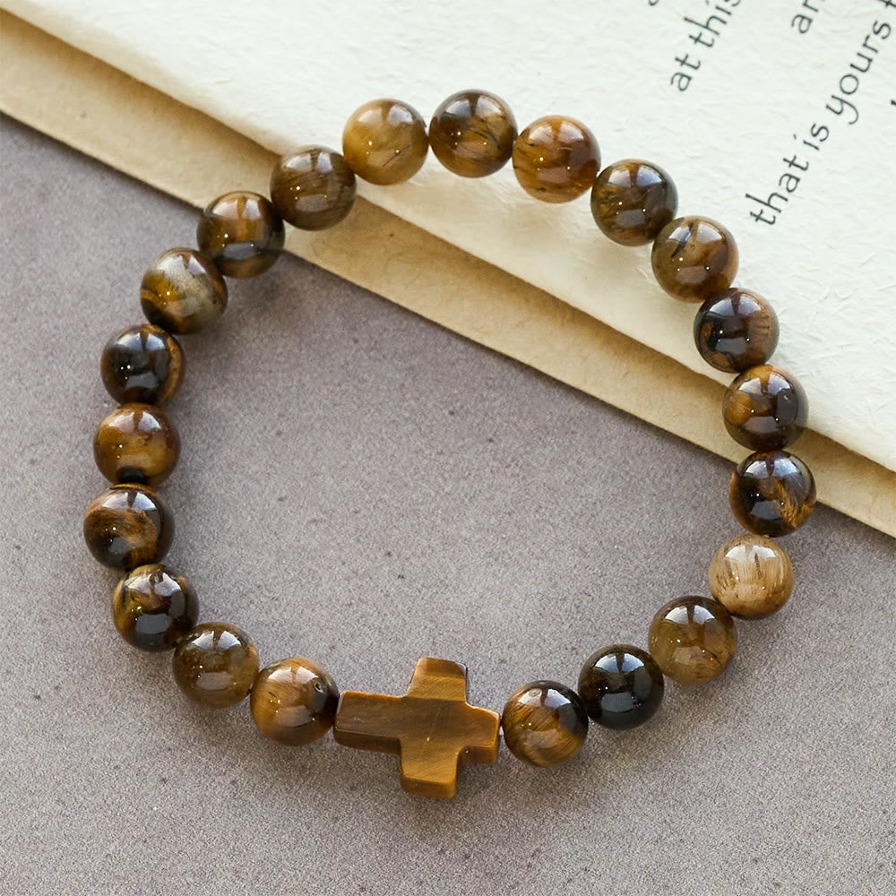 Tiger’s-Eye Rosary-Style Bracelet : Touchstone for Reflection